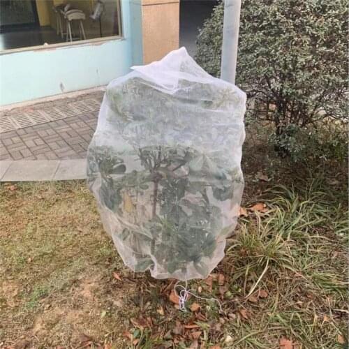 Garden Plant Mesh Vegetable Fruit Protect Net Bag Anti Insect Fly Bird Drawstring Nylon Net Bag Plant Covers