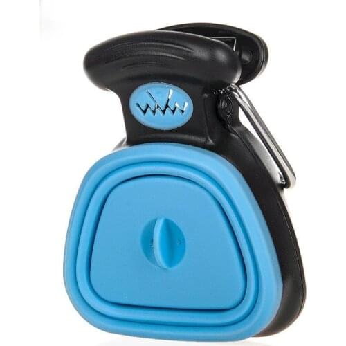 Dog Pet Travel Foldable Pooper Scooper With 1 Roll Decomposable bags Poop Scoop Clean Pick Up Excreta Cleaner Epacket Shipping