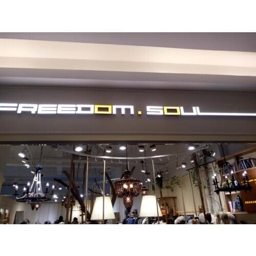 Illuminated acrylic led letters business signs channel letters