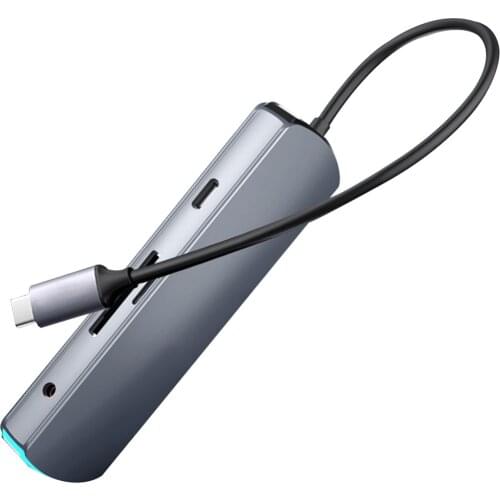 USB C Hub Type-C Dock HDMI-compatible Adapter TF SD Reader 4k PD for MacBook Huawei Matebook USB C Splitter