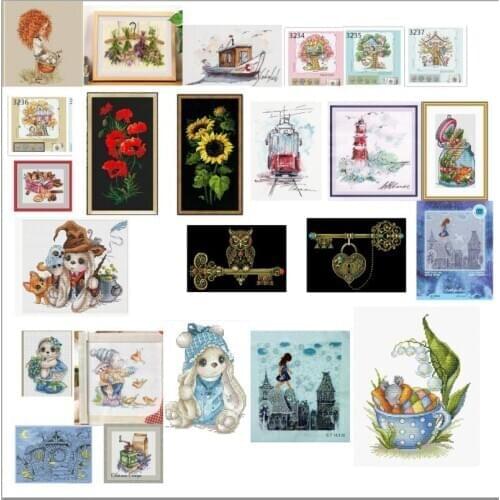 High Quality Lovely Counted Cross Stitch Kit Fishing Boat and Bird in the Sea Ship Panna MT 1940 fishing boat