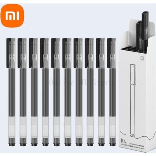 Xiaomi Super Durable Writing Sign Pen 0.5mm Gel pen Signing Pens Smooth Switzerland Refill Red Black Ink Pen Ballpoint Pen