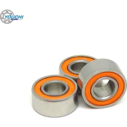 Youchi 2pcs 4x9x4 mm S684 2RS Stainless Steel Hybrid Bearing S684C 684 RS S684RS ABEC-7 4*9*4 mm Miniatur Ceramic Ball Bearings