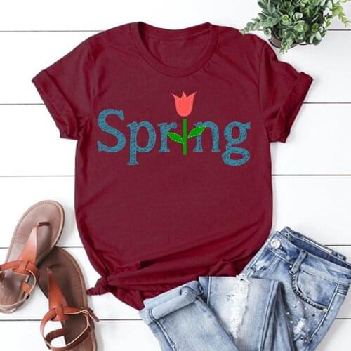 Spring Women 2021 Summer Short Sleeve Fashion Print Lady T-shirts Top T Shirt Ladies Womens Graphic Female Tee TX8187