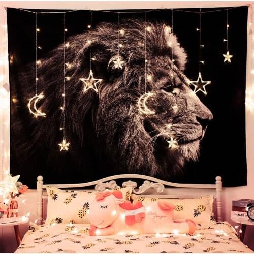 1.3*1.5m Background Cloth Hanging Tapestry Bedroom Dormitory Room Renovation Layout Bedside Decorative Wall Covering