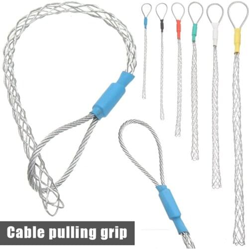 1pc Cable Pulling Socks Galvanized Cable Pulling Wire Socks Mesh Puller Tools 6 Colors 6 Sizes Tools