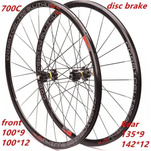 700CAxle/QR ultralight disc brake road bike cross country bike wheel edge 30mm