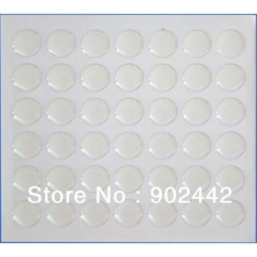 Free Shipping 2000 pcs/Lot 14 mm Clear Round Custom Epoxy Resin Sticker for DIY Earrings Decoration