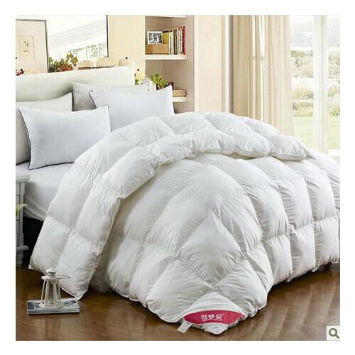 Free Shipping Bedding Goose Down Quilt Doona Comforter Blanket King Or Make Any Size 490GSM