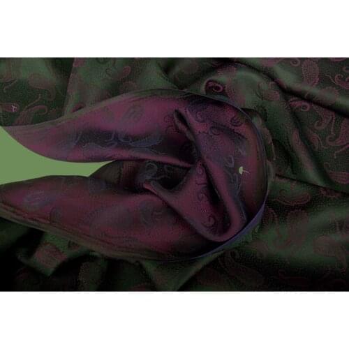 CF728 Noble Chinese Pattern Cotton Mulberry Silk Satin Watered Gauze Cloth Dress Chinese Cheongsam Silk Plain Gambiered Fabrics