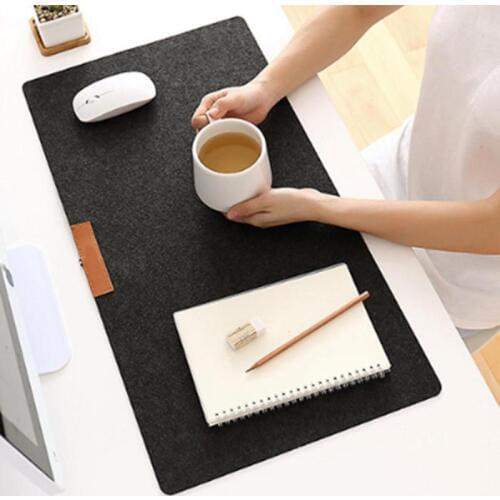 Large Office Mouse Pad Computer Desk Mat Modern Table Keyboard Mousepad Wool Felt Laptop Desk Mat Gamer Accessories 700*330mm