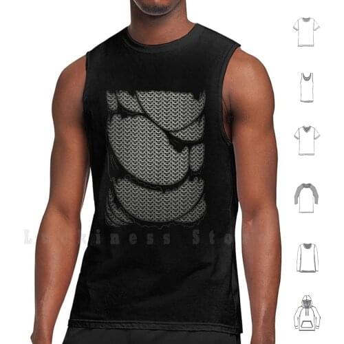 Chainmail Armor Brand New Tank Tops Vest 100% Cotton Game Roll Thrones Lord Ring Costume Cosplay Fairy Tale Viking