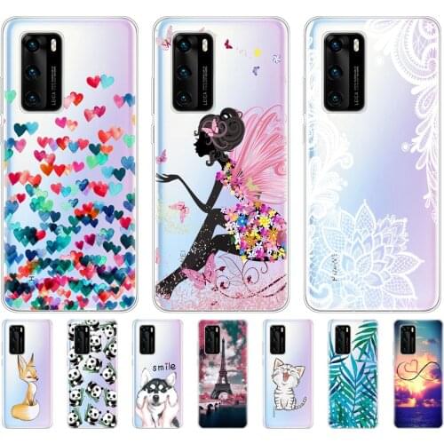 Phone case For Huawei P40 Case cover Soft Silicon TPU coque for Huawei P40 Pro P40Pro P 40 Bumper Fundas full 360 Protective