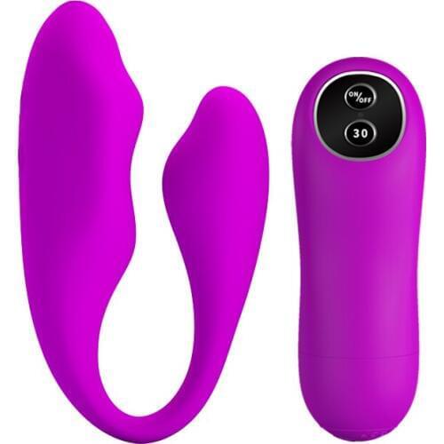 30 Frequency Wireless Remote Control C Type Massage Dual Vibrator Anal Butt Plug Sex Product for Adult Masturbation