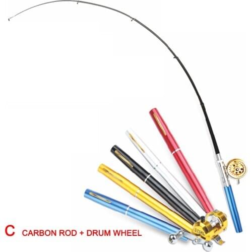 EMMROD 1.4m double round boutique pen fishing rod sea ice fishing rod throwing fishing gear set C Free Shipping