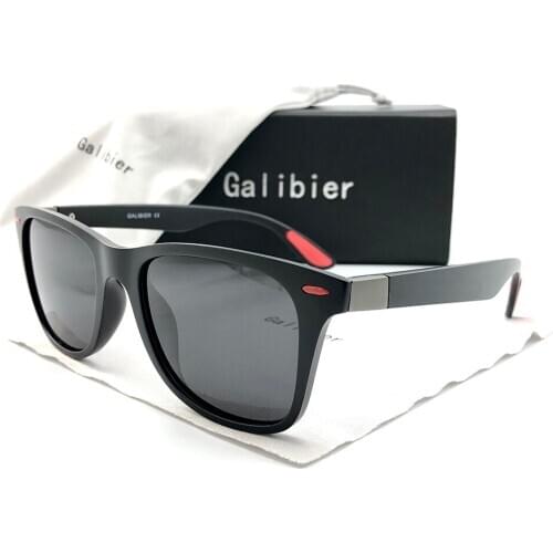 GALIBIER TR90 Glasses Polaroid Men Women Driving Rectangle Frame Sun Glasses Brand Sunglasses 2020 Hot