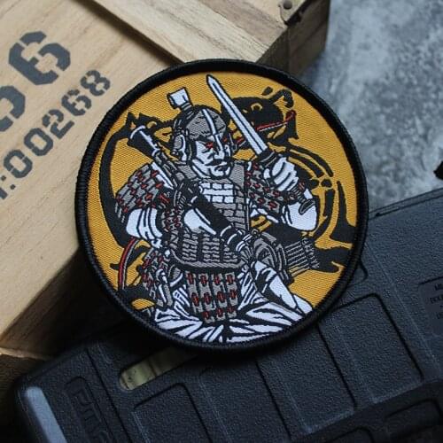 Emperor Qin Shihuang Terracotta Warriors Embroidery Patches RPG Big Killer Tactics Qin Army Personality Creative Sticker Badge