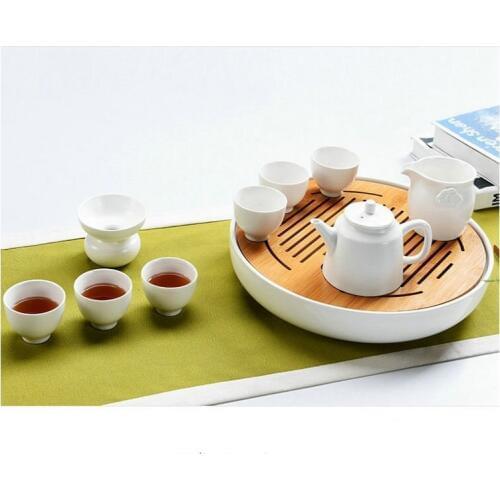 "KingTeaMall" Tea Trays Saucers Board Bamboo Porcelain Chapan, Ganpaopan, 12 Variations