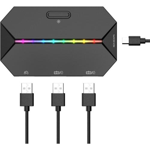 G6L Gaming Keyboard Mouse Converter Portable Wired Mobile Controller Adapter for Nintend Switch Xbox One PS3 PS4 Game Console