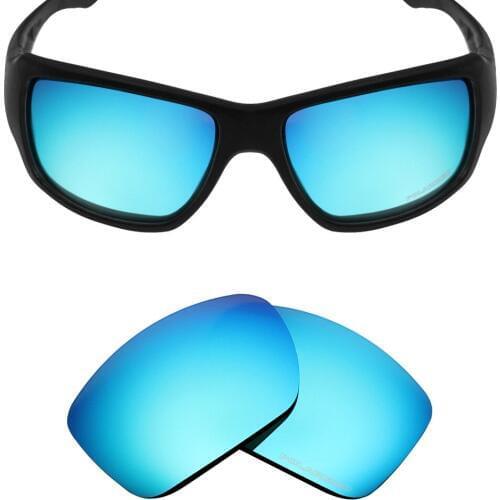 Mryok+ POLARIZED Resist SeaWater Replacement Lenses for-Oakley Big Taco Sunglasses Ice Blue