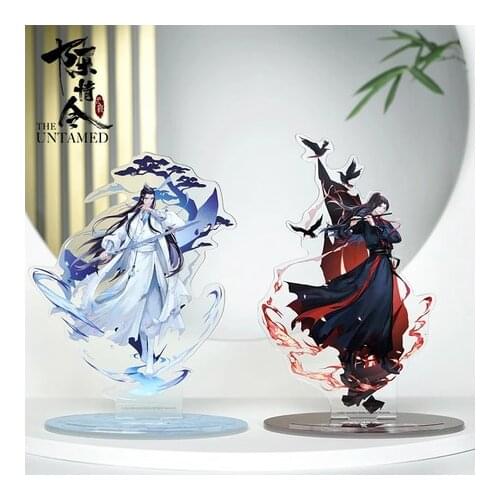 New Anime Grandmaster of Demonic Cultivation Wei Wuxian Mobile Phone Stents Stand Figure Model Plate Toys The Untamed Desk Decor