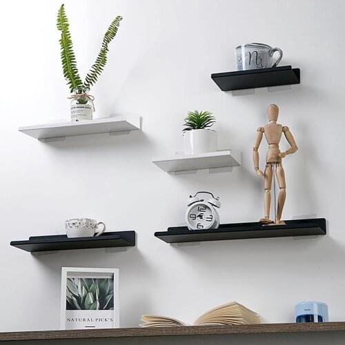 Perforated Metal Shelf Storage Rack Wall Hanging Decoration Rack for Flower Pot Art Bathroom Kitchen Wall Hanging Storage Rack