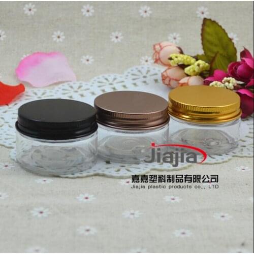 30 grams clear PET Jar,30g Black/bronze/gold Aluminum Lid,Cream Container Cream Bottle PET Jar Cosmetic Packaging Plastic Jar