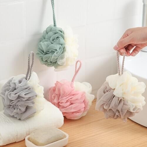 Multi-color Bath Ball Bath Tubs Cool Ball Bath Towel Scrubber Body Exfoliating Shower Ball for Body Loofah Massage Cleaning Tool