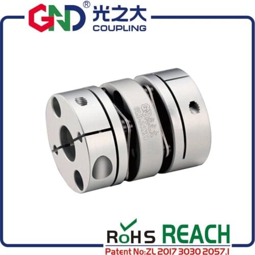 GND Flexible shaft coupler aluminum double diaphragms clam GLD D26mm L30mm for stepper servo motor encoder