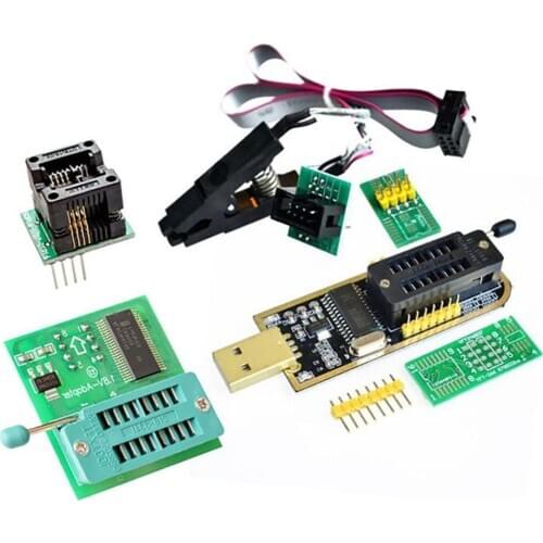 SOIC8 SOP8 Test Clip For EEPROM 93CXX / 25CXX / 24CXX + CH341A 24 25 Series EEPROM Flash BIOS USB Programmer Module
