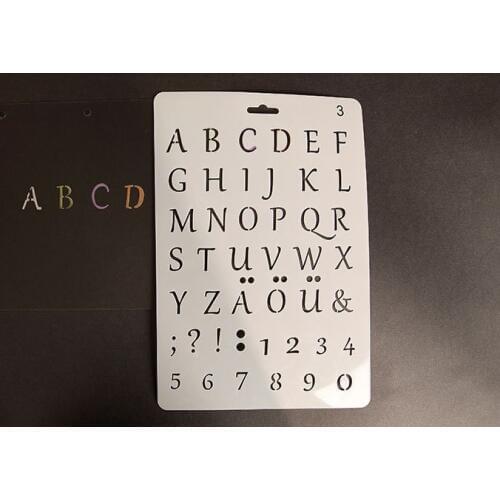 English letter Layering Stencils for Diy scrapbook/photo album Decorative Embossing coloring,painting stencil,home decor