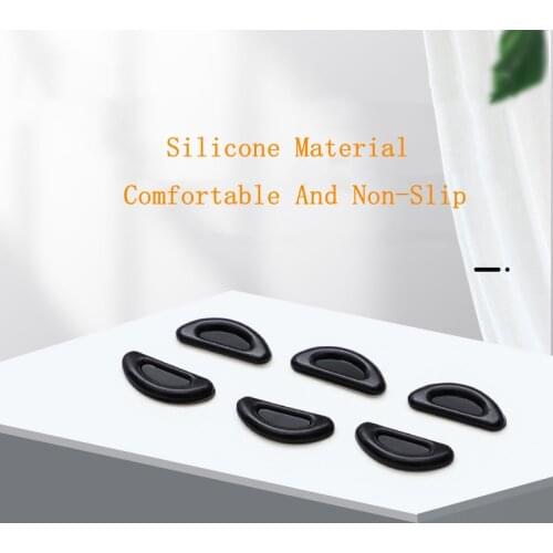 Concave-Convex D-Shaped Glasses Nose Pads Silicone Non-Slip Nose Pad Frame Glasses Increase Anti-Indentation Nose Stick