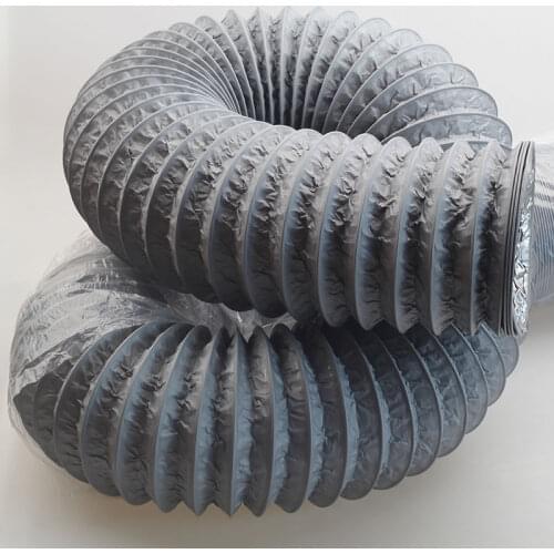 Fresh Air system Ventilation Pipe Thick Low Noise Flexible Ducting Vent Pipe Aluminum Foil Duct Air Duct for Ventilation PVC