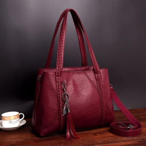Bag Handbag Famous Big Bag Designer Handbags High Quality New Leather Tassel Bags Large Capacity Women Shoulder Messenger