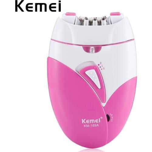 Kemei KM - 189A Womans Epilator USB Charge Hair Removal Razor Machine Electric Rechargeable Lady Shaving Trimmer Hair Removal