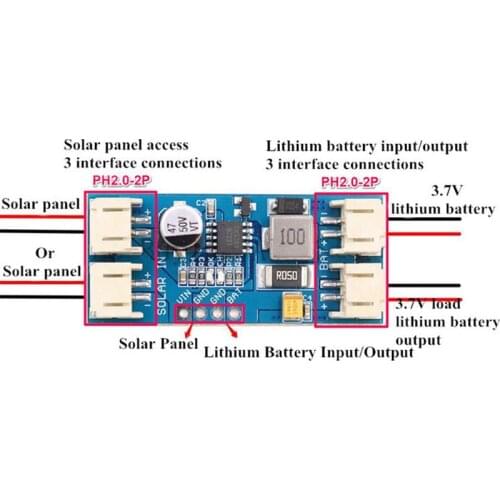 1 Cell Lithium Battery Charging Board Module MPPT Solar Panel Regulator Control Module CN3065 CN3791 Mini Solar Charger Module