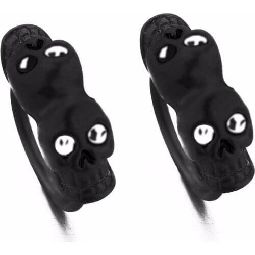 1 Piece Punk Skull Nose Ring Stainless Steel Skeleton Nose Piercing Jewelry