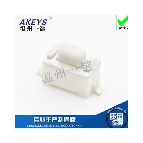 10PCS TS-B014 3*6*5 tact switch 2 pin SMD/SMT vertical with column copper pin