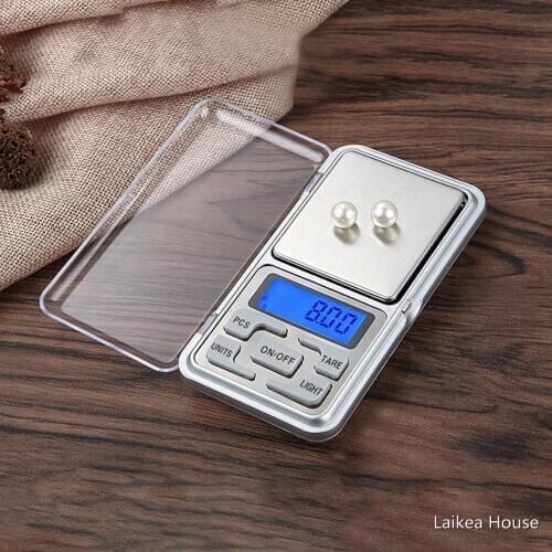 100/200/300/500gX0.01/0.1g Mini Pocket Scale Kitchen Weight Scale High Precision Gold Diamond Jewelry Balance Electronic Scales