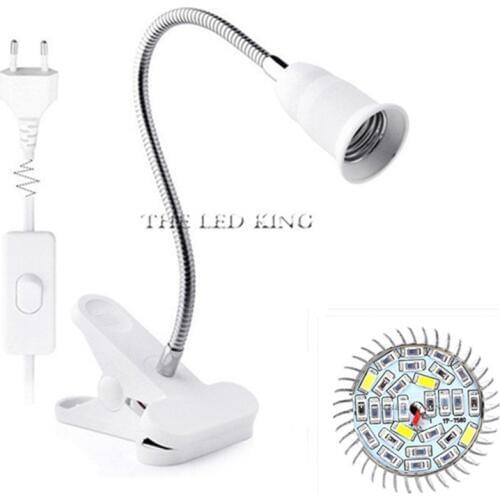 120W Full Spectrum E27 LED Grow light AC 85-265V spotlight plant lamp+Holder Clip For Hydroponics System Flowering plants