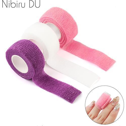 2Pcs Nail Art Protection Bandage Non-woven Gel Polish Removal Self-adhesive Adhesive Tape Skin Care Manicure Tools Finger Wrap