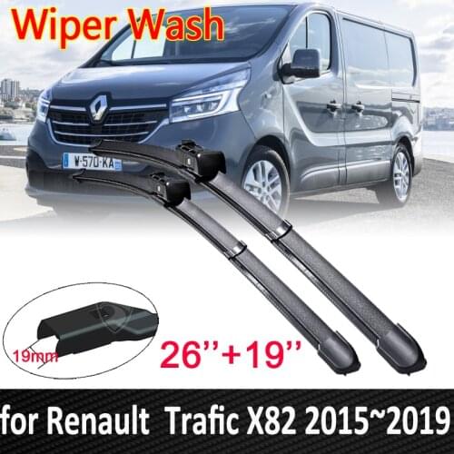 Car Wiper Blades for Renault Trafic X82 2015 2016 2017 2018 2019 Windscreen Brushes for Opel Vauxhall Vivaro Car Accessories