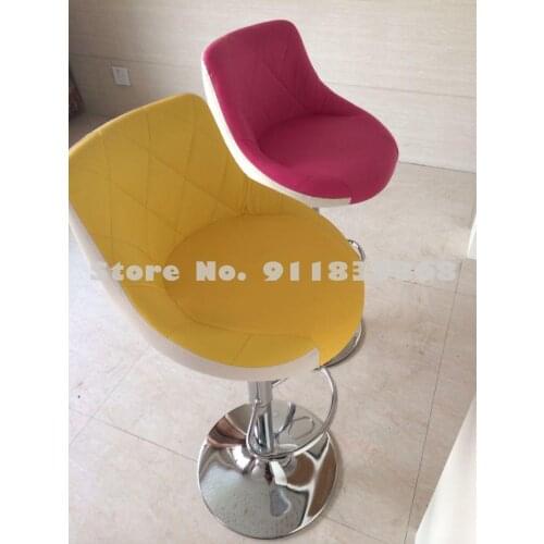 Bar Chair Lift Chair European Style Bar Chair High Stool Revolving Front Desk Cashier Chair Stool Household Leisure Back Chair