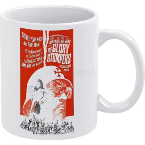 The Glory Stompers White Mug Coffee Mug Afternoon Tea Christmas Cups Ceramic Mug 330ml for Coffee The Glory Stompers Vintage Mov