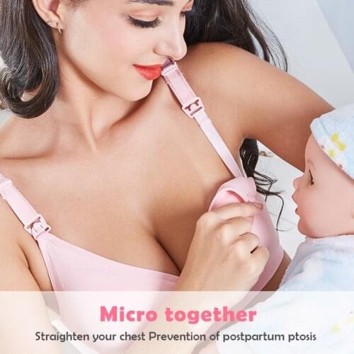 Pregnant Care Breastfeeding Bra Extra Size Breathable Free Sexy Design Seamless Push Up Bra for Pregnant Women