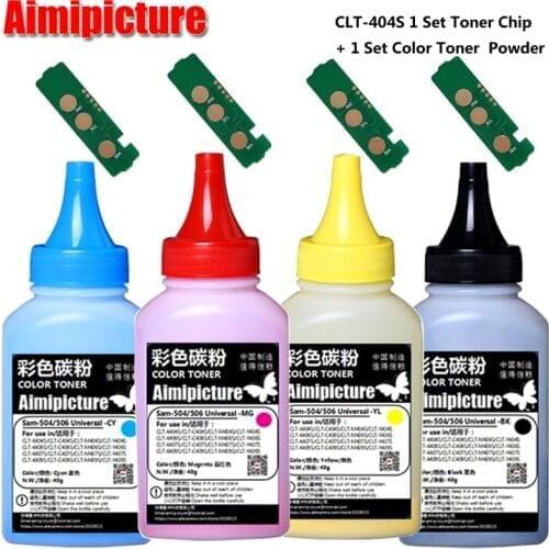 CLT-K404S 404S 404 CLT404S CLT-404S 1 set Color Toner Powder and 1 set chip For SL-C430W C430 C432 C433 C480 C480W C482 C483W
