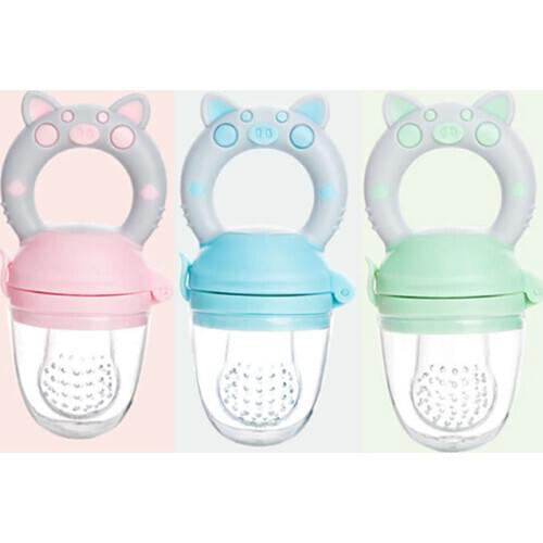 Feeding Cups Nibbler Feeder Baby Supplies Teethers Bottles New Kids Pacifier Silicone BPA Free Pvc 4 Months Cartoon Nipple Teat