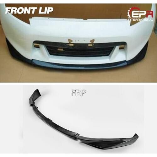 FRP Fiber Glass Front Lip 3pcs Body Kit Fit For Z34 370Z Zenki Early Model JDM 2009-2012 Cay-styling Fiberglass Bumper Splitter