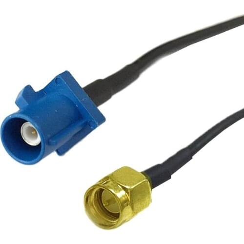 GPS Antenna Extension Cable Adapter SMA Male to Fakra C Male Plug RF Cable RG174 20cm wholesale NEW
