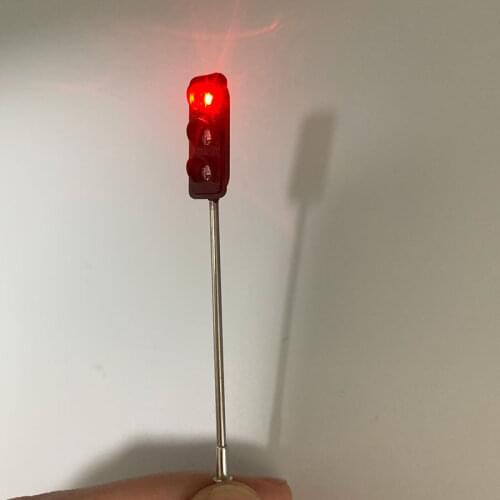 HO Scale Model Traffic Lights/Operating Pole Mount Overhead Traffic Lights with Controller Architecture Street Train Railway